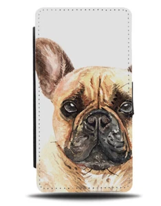 Bulldog Francés Estuche Billetera Abatible Perro Mascota Acuarela Pintura al Óleo K696 - Imagen 1 de 3
