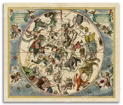 1660 Northern Stellar Hemisphere - пластина 24 Harmonia Macrocosmica - 20x24 - Изображение 1 из 3