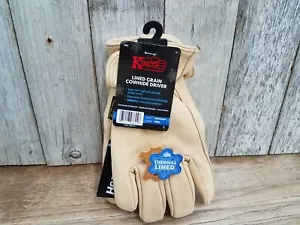 Kinco 98RL Medium Work Gloves Lined Grain Cowhide Driver Leather Insulated - Picture 1 of 6