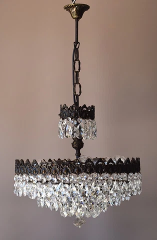 Shabby Chic Lamp Vintage Crystal Chandelier French Home Lighting Pendants Lamps Cover