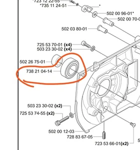 1 x NUEVO FABRICANTE DE EQUIPOS ORIGINALES 265RX 265 RX Rodamiento Eje de embrague PTO Husqvarna 738210414 NLA - Imagen 1 de 5