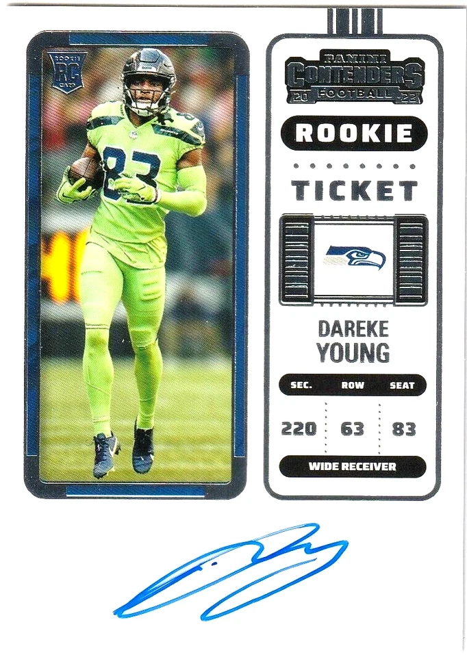 2022 Contenders DAREKE YOUNG RC Auto!!!  Seahawks - Image 1 of 1