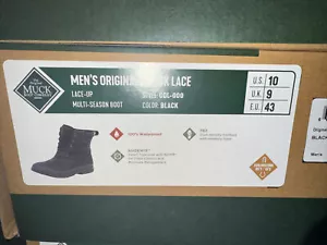 Muck Men's Originals Duck Lace Boot - Black - Picture 1 of 1