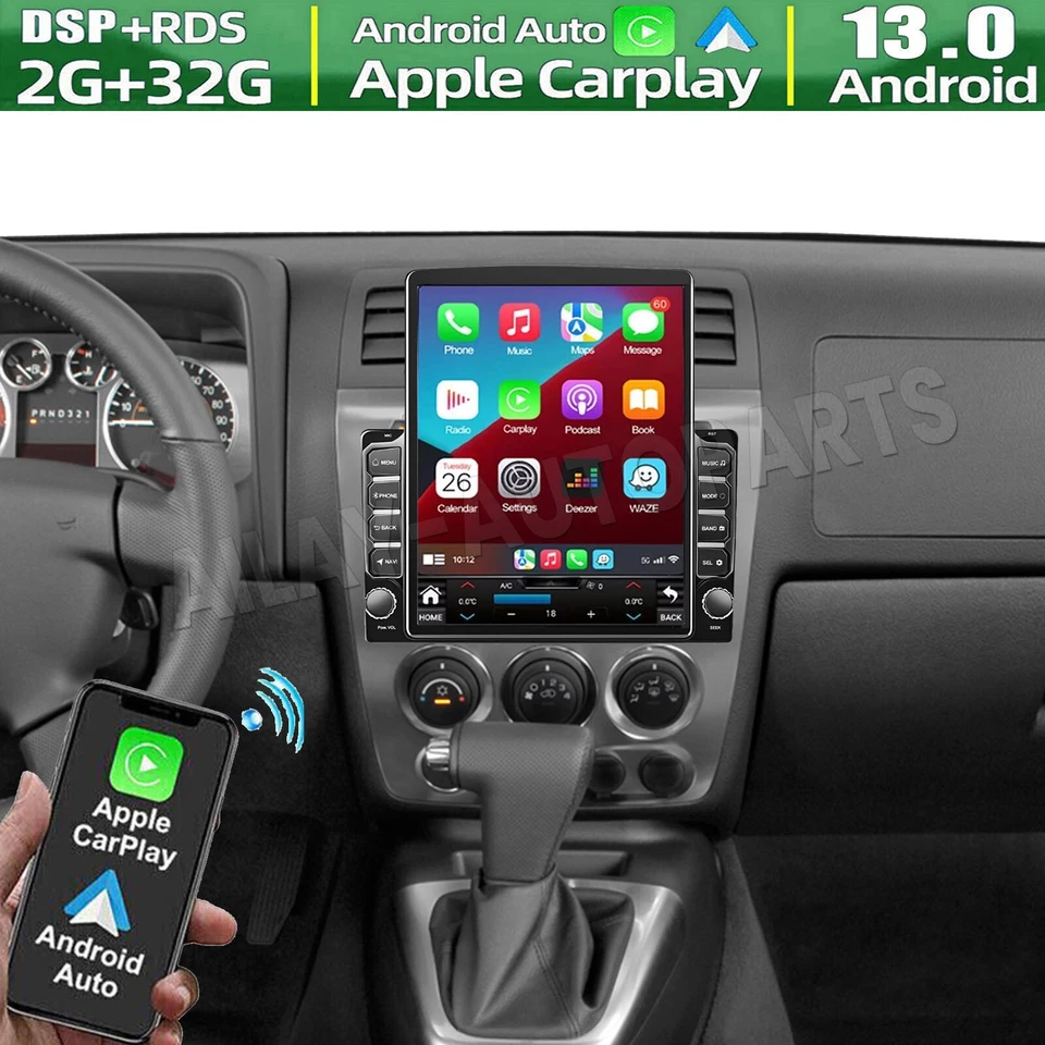 Radio estéreo de coche de 9,7"" para Hummer H3 2006-2010 Android 13 Apple Carplay GPS navegación Foto 1 de 4