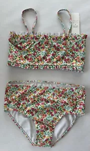 Janie & Jack Big Girl Size 12 Floral 2 Piece Bathing Suit NWT - Picture 1 of 4
