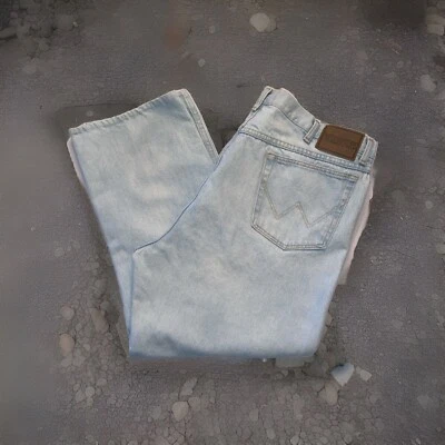 Pantalones de mezclilla Wrangler resistentes lavados con lejía para hombre talla 40x27 **DOBLADILLO** Foto 1 de 4