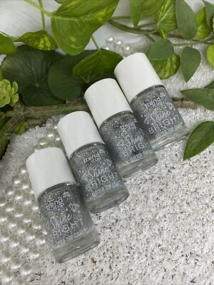 trend it up SHINE BRIGHT Glitter Top Coat silber 4 Stück 4 x 11ml *neu*