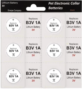 B3V 1A High Capacity Replacement Battery for MS-4/MS-5 Collars, Pack of 6 - Picture 1 of 5
