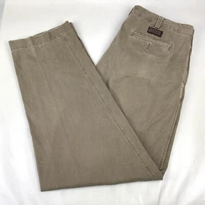 Vintage Abercrombie & Fitch Hose 40x34 braun relaxed Plissee Baggy weites Bein Y2K - Bild 1 von 8