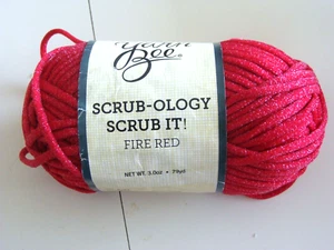 Yarn Bee Scrub ology Nylon Yarn-Fire Red - Picture 1 of 3