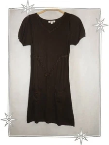 = - Robe Maille Tricotée Marron Lurex Kenzo Kids Taille S - 156 - Imagen 1 de 5