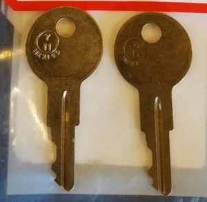 2 Keys For KEY CODE ES201 - ES400 ESP Hon/Cam Lock/Truck Tool box/Timberlie desk - Picture 1 of 1