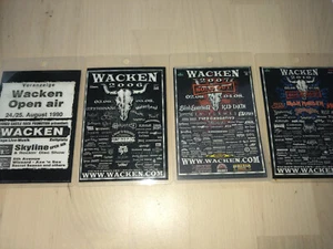 4x Original Wacken Open Air Festival Pässe 1990 2006 2007 2010 W:O:A - Bild 1 von 11