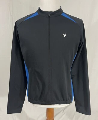 Bontrager Race LS Thermal (8692) Full-Zip Jacket - Black/Blue - Men's XL - Image 1 of 4