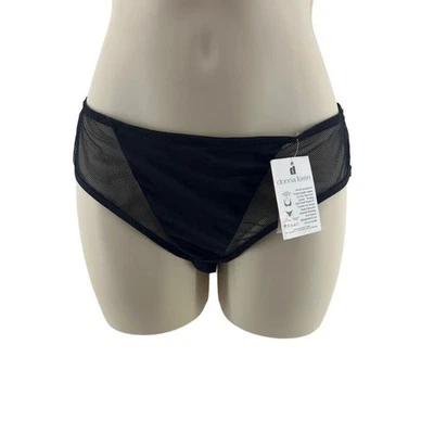 Donna Loren Black Sheer Panty Mesh Accents Womens Size Large - Image 1 of 4