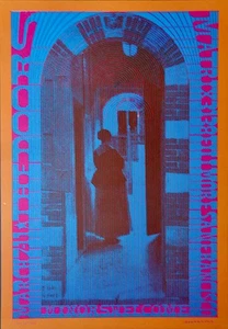 DOORS NEON ROSE NR10-2 1967 concert poster VICTOR MOSCOSO MATRIX RARE NM - Picture 1 of 1