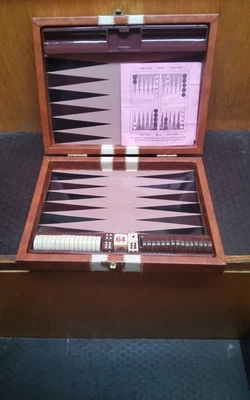 Vintage Magnetic Backgammon Travel Set  With Instructions And All Pieces  - Image 1 of 4