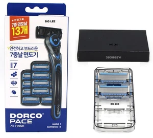 Dorco Pace 7 Blade II Fresh 1 Razor Handle + Refill 15 Cartridges - Picture 1 of 6