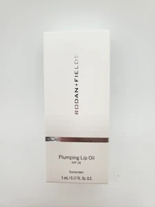 Rodan + Fields Plumping Lip Oil Sunscreen SPF 28 Coral New in Box 0.17oz 5ml - Picture 1 of 8