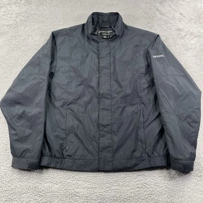 FootJoy DryJoys Jacket Mens XL Black Full Zip Golf Performance Windbreaker - Image 1 of 4