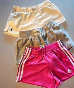 Girls’ Branded Shorts Bundle – Adidas & Polo Ralph Lauren – 3 Pieces Size 10girl - Picture 1 of 4