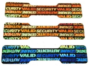 SVDB 1000 DOGBONE Security Protection Hologram Tamper Evident Stickers - Picture 1 of 1