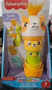 Fisher-Price Pets On-the-Go Nesting Pets Toy Set 3 Animals Ages 3+ New - Picture 1 of 4