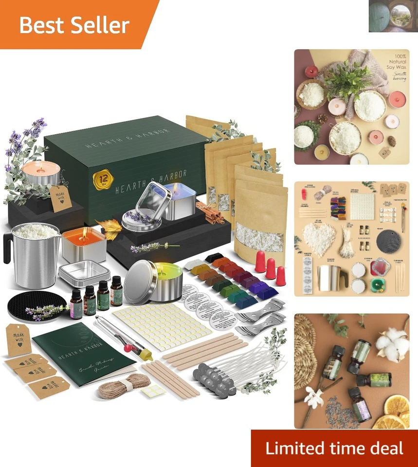 Candle Making Kit for Adults and Kids With 10 Lbs Soy Candle