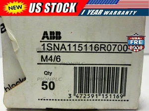 NEW Box of 50 ABB 1SNA115116R0700 Terminal Blocks - Picture 1 of 5