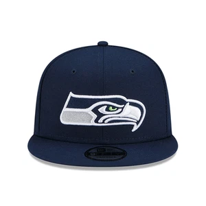 Men's New Era 9Fifty NFL Blue Seattle Seahawks Pro Bowl Patch Snapback - OSFM - Picture 1 of 5