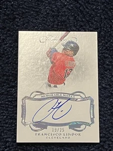 Panini Flawless 2019 - Memorable Marks Francisco Lindor #MM-FL/25 (AU) - Imagen 1 de 11