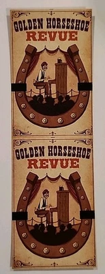 Disneyland 70th Anniversary Magic Band Golden Horseshoe Revue Card Error Strip - image 1 of 2