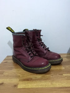 Dr Martens Airwair 1460 Oxblood / Cherry Red 8 Hole Boots - Size UK 6.5 - Picture 1 of 6