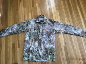 First Lite Mens 100% Merino Wool Button Up - M - Realtree Max1 - Picture 1 of 1