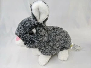 Animal Adventure Gray White Rabbit Plush Bunny Frosted 2018 Stuffed Animal Toy - Picture 1 of 8