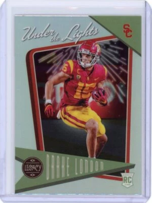 2022 Legacy Drake London Rookie SILVER Under the Lights RC - Atlanta Falcons - Image 1 of 2
