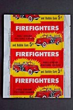 1953 BOWMAN *FIREFIGHTERS* 5 CENT WAX WRAPPER  **RARE**