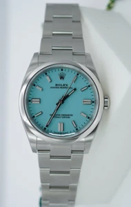Rolex 126000 OYSTER PERPETUAL 36mm TURQUOISE BLUE DIAL 2024 TK - Picture 1 of 2