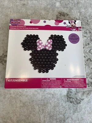 Kit de telón de fondo de globo de látex negro esculpido Minnie Mouse - 5' (152 piezas) Foto 1 de 2