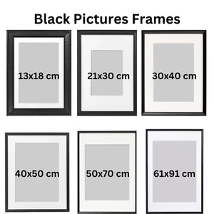 Neu A2 A3 A4 A5 Bilderrahmen Foto Poster Rahmen Schwarz Wandhalterung Home Decore - Bild 1 von 7