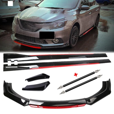 For Infiniti Q70 Q70L Front Bumper Lip Spoiler Splitter Glossy Black Body Kit Foto 1 de 4