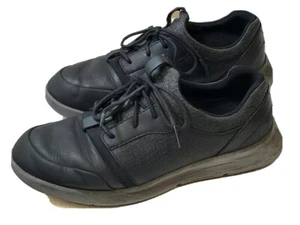Shoes For Crews Sz 8 Black Leather Flat Shoes Lace Up Slip-resistant Work Shoes - Picture 1 of 12