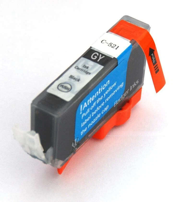 Grey Compatible Printer Ink Cartridge to replace Canon 521 / CLI-521 - Image 1 of 1