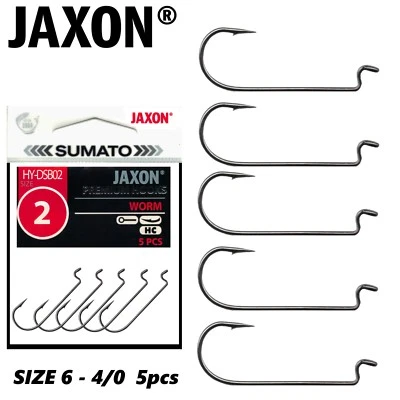 Offset Hooks JAXON Sumato 5pcs Texas NED Rig Cheburashka Rig Dropshot Worm Lure - Image 1 of 3