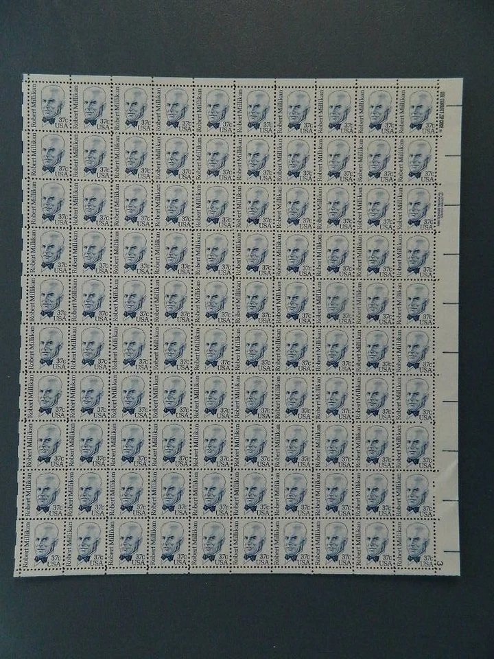 US SC# 1866 Robert Milikan 37c sheet of 100 MNH   FREE SHIPPING - Image 1 of 1
