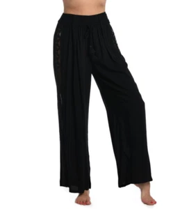 La Blanca Damen Coastal Häkelbesatz Überziehhose schwarz Größe L - Bild 1 von 1