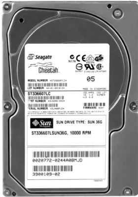 FESTPLATTE SUN 3900109-02 ST336607LSUN36G 36GB 10000U/min 8MB SCSI U320 3.5" - Image 1 of 3