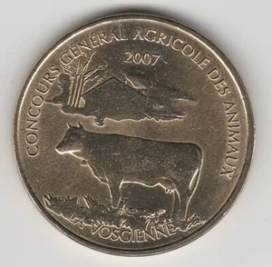 A 2007 TOKEN MEDAILLE MONNAIE DE PARIS - 75 015 N°6 SALON AGRICOLE LA VOSGIENNE  - Picture 1 of 2