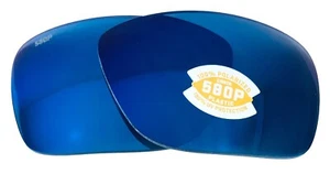 Costa Del Mar Mag Bay blau verspiegelt polarisiert 580P Ersatzgläser Poly - Bild 1 von 10