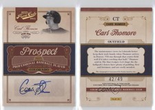 2011 Playoff Prime Cuts Prospect Signatures Century Gold /49 Carl Thomore Auto
